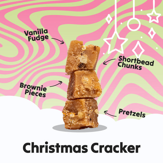 Christmas Cracker Crumbly Fudge