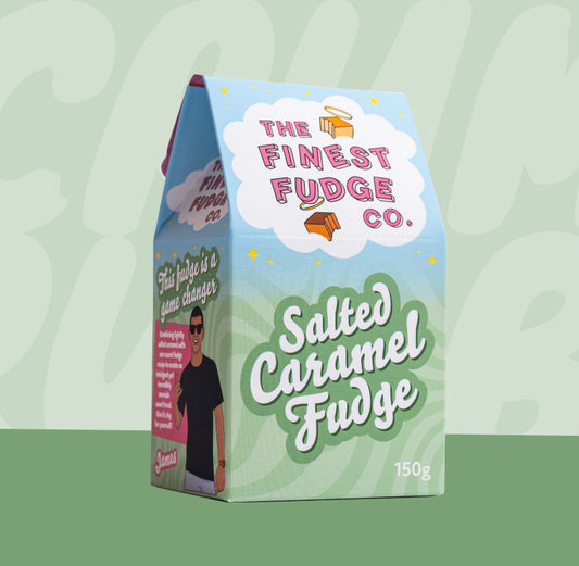 Salted Caramel Crumbly Fudge
