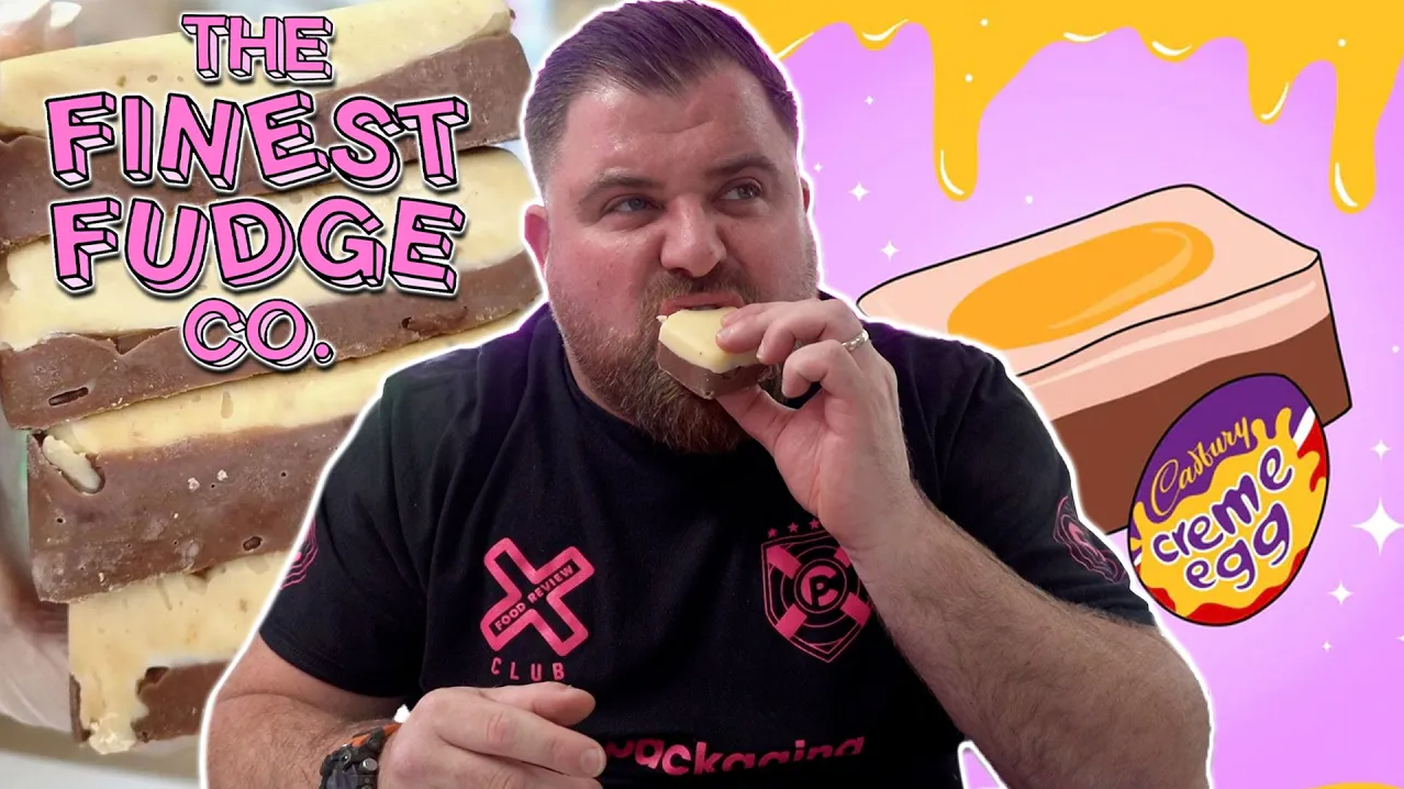Load video: Hand Poured Fudge Taste Test - The Finest Fudge Co. | Food Review Club