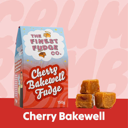 Cherry Bakewell Crumbly Fudge