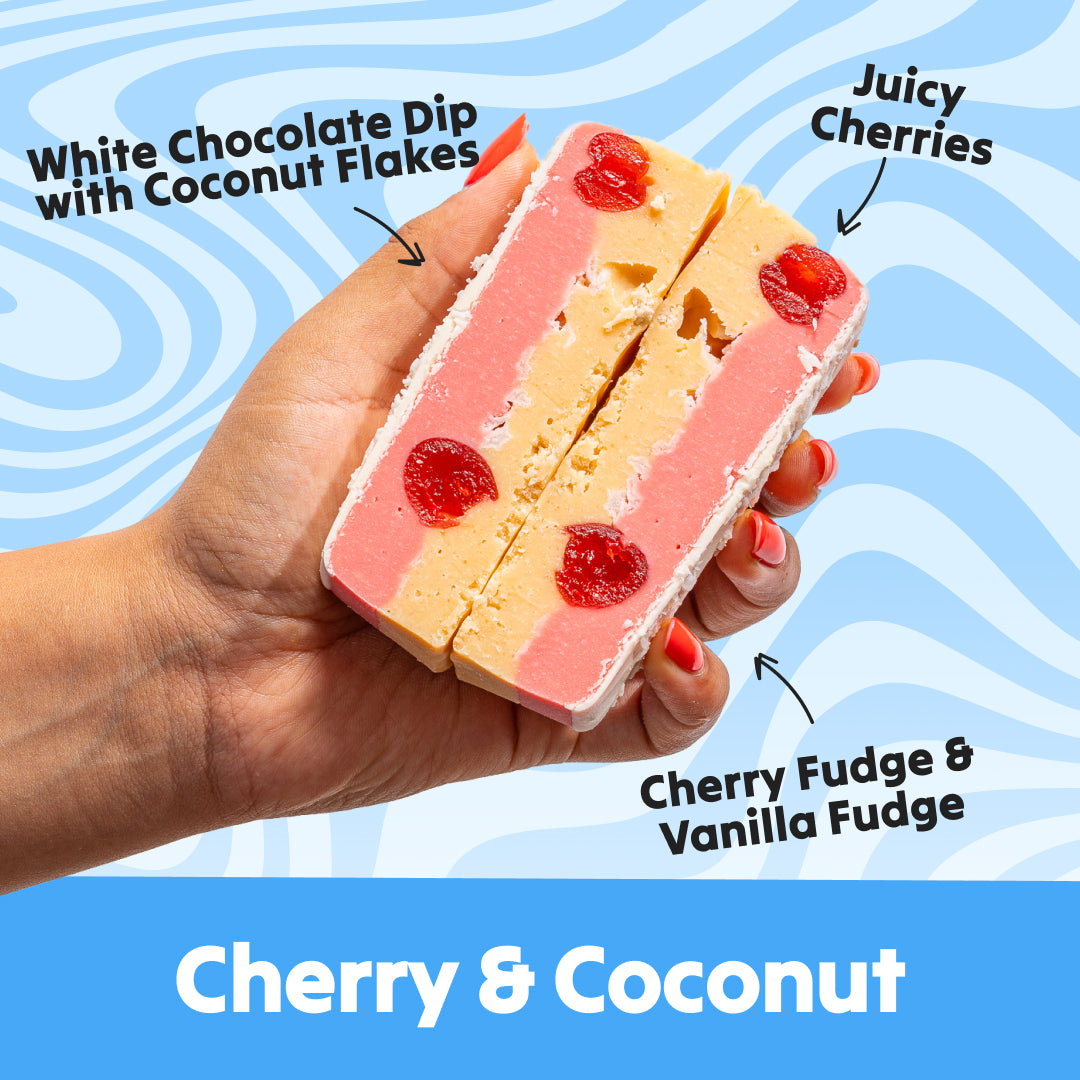 Cherry & Coconut Fudge