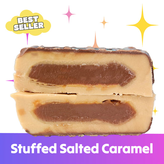 Stuffed Salted Caramel Fudge