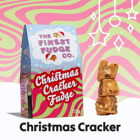Christmas Cracker Crumbly Fudge