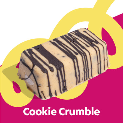 Single fudge slab image of the Cookie Crumble flavour in the Overstuffed collection