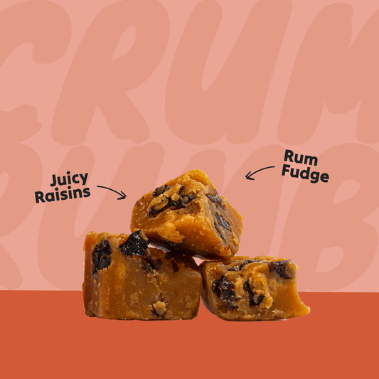 Rum & Raisin Crumbly Fudge